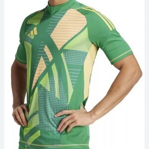 Adidas Green and Yellow Tiro 24 Jersey